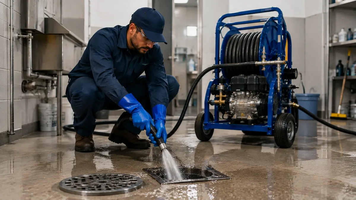 Floor Drain Hydro Jet Cleaning in Daly City