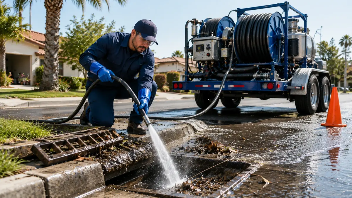Storm Drain Hydro Jet Cleaning in Daly City