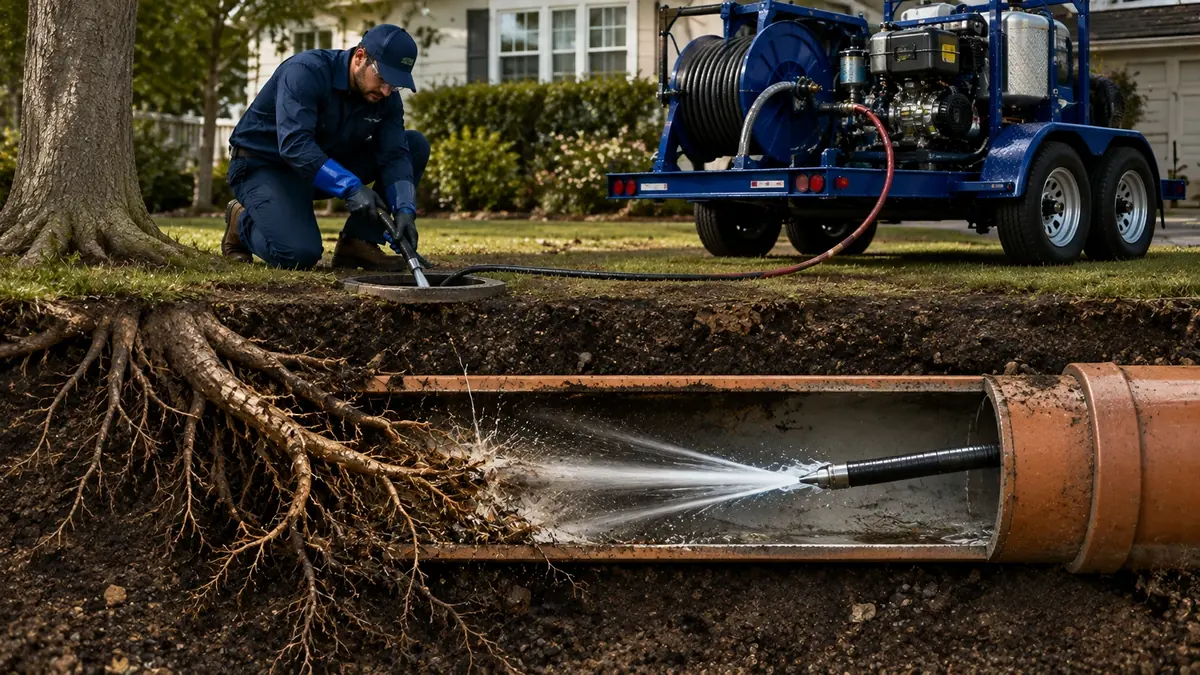 Tree Root Removal with Hydro Jetting in Daly City